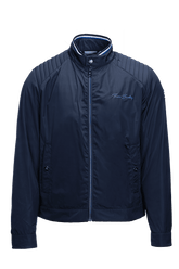 Quilted shoulder transitional jacket