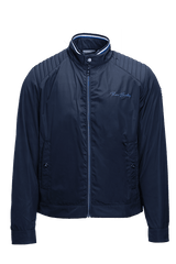 Quilted shoulder transitional jacket