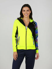 Breitling Sport Sup women's elastic colorful warm-up top.