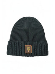 Beanie One - Darkgray | Kötött anyagában mintás beanie sapka (szürke)