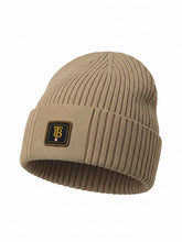 Beanie Two - Beige | Kötött anyagában csíkos beanie sapka (bézs)