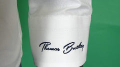 Egyszínű hosszúujjú legombolható galléros férfi oxford pamut ing - fehér