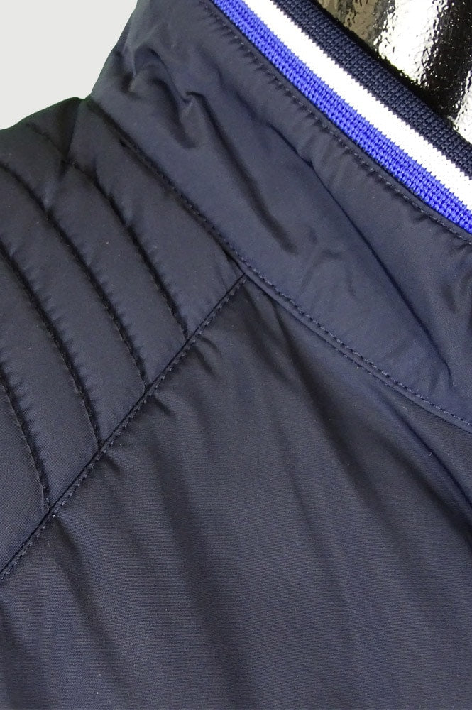 Quilted shoulder transitional jacket