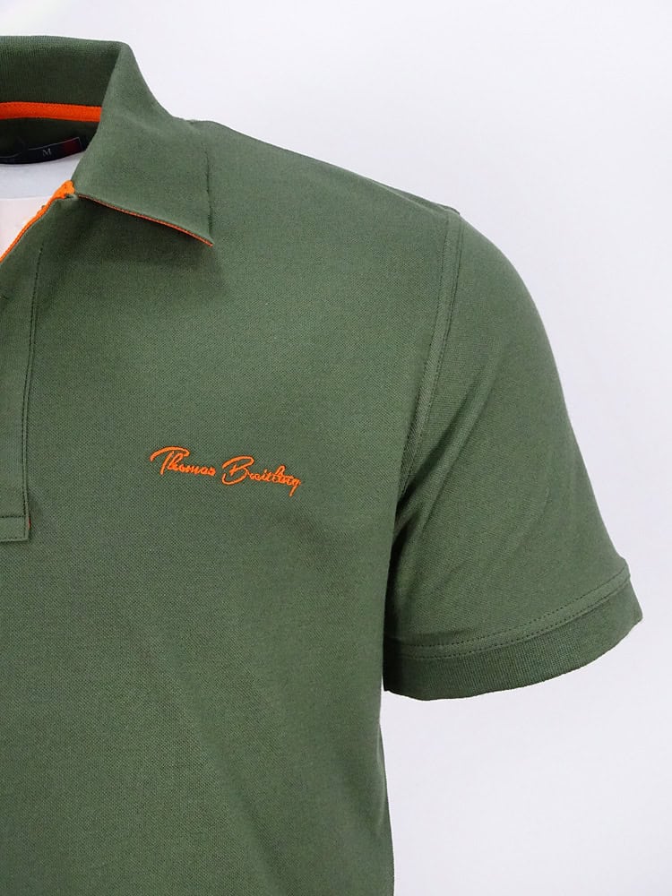 Frederic - Khaki green / orange