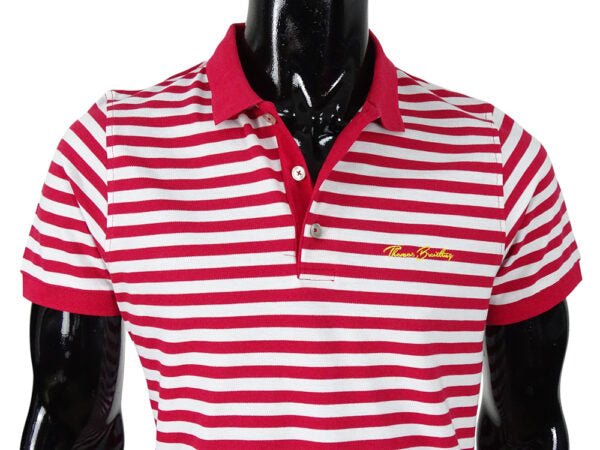 Sailor polo shirt - Red/white