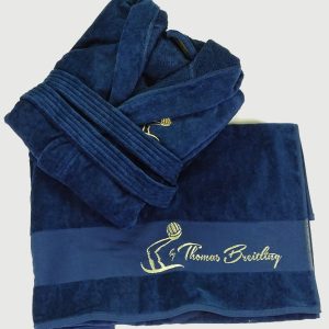 The Nation's Gold Robe Plus Towel Gift Set