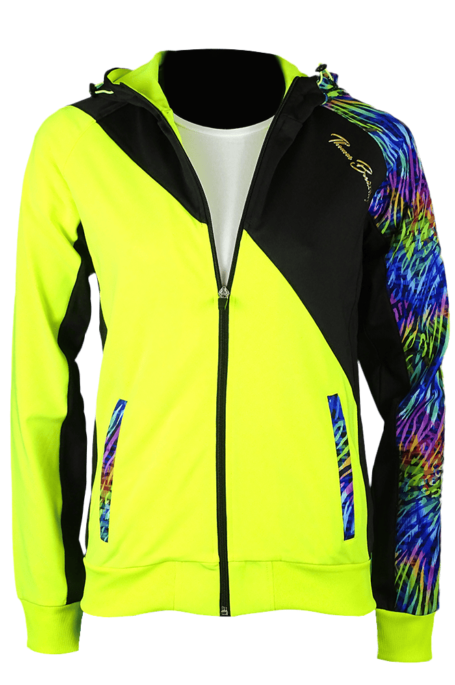 Breitling Sport Sup women's elastic colorful warm-up top.