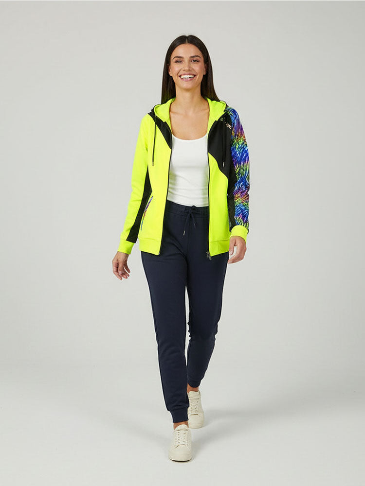 Breitling Sport Sup women's elastic colorful warm-up top.