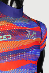 Breitling Sport Sup férfi rövid ujjú színes mintás felső - kék