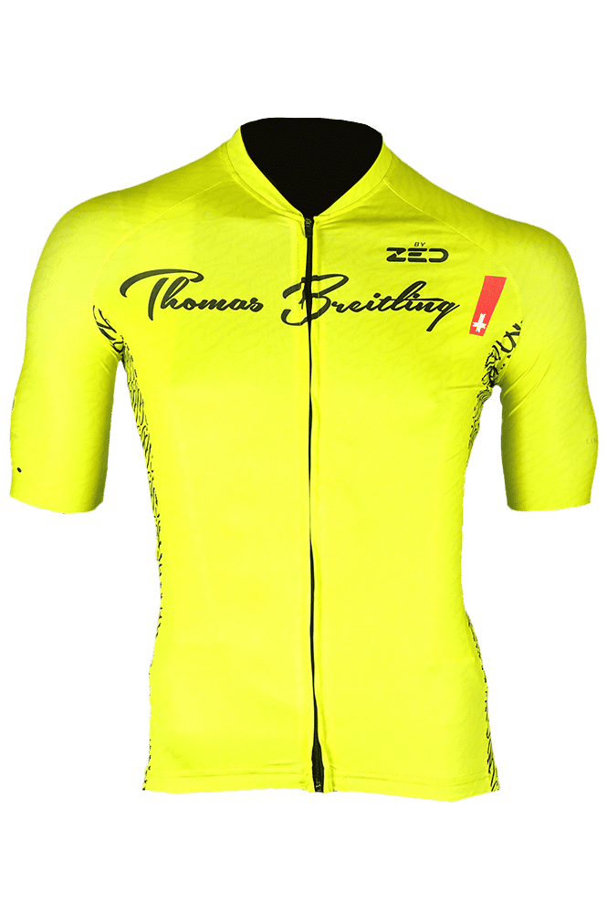 Limited edition, numbered cycling pro jersey and bib cargo shorts set - lemon yellow