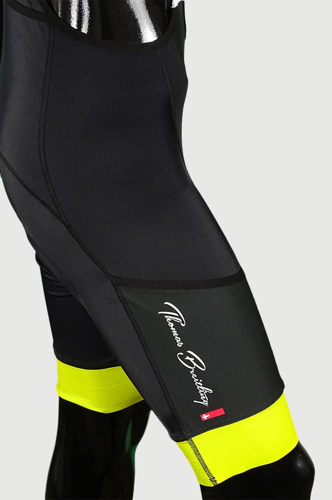 Limited edition, numbered cycling pro jersey and bib cargo shorts set - black