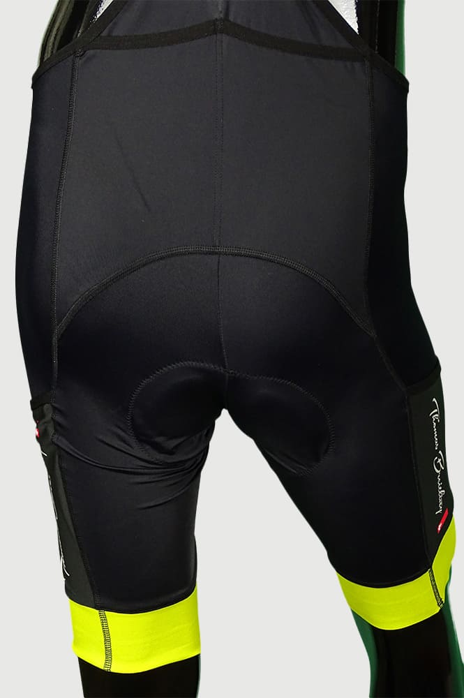 Limited edition, numbered cycling pro jersey and bib cargo shorts set - black