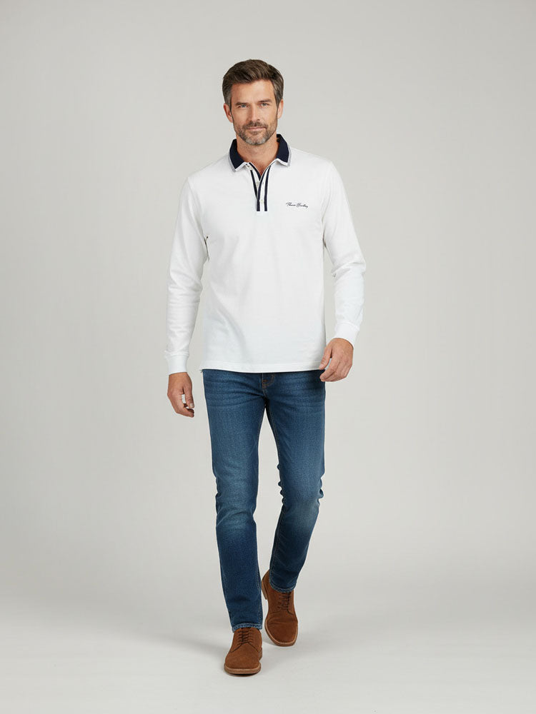 Noah - White, dark blue