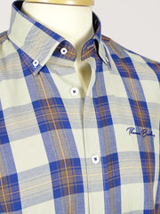 Seth - beige, blue, orange