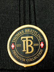 Beanie Three - Black | Kötött basic beanie sapka (fekete)