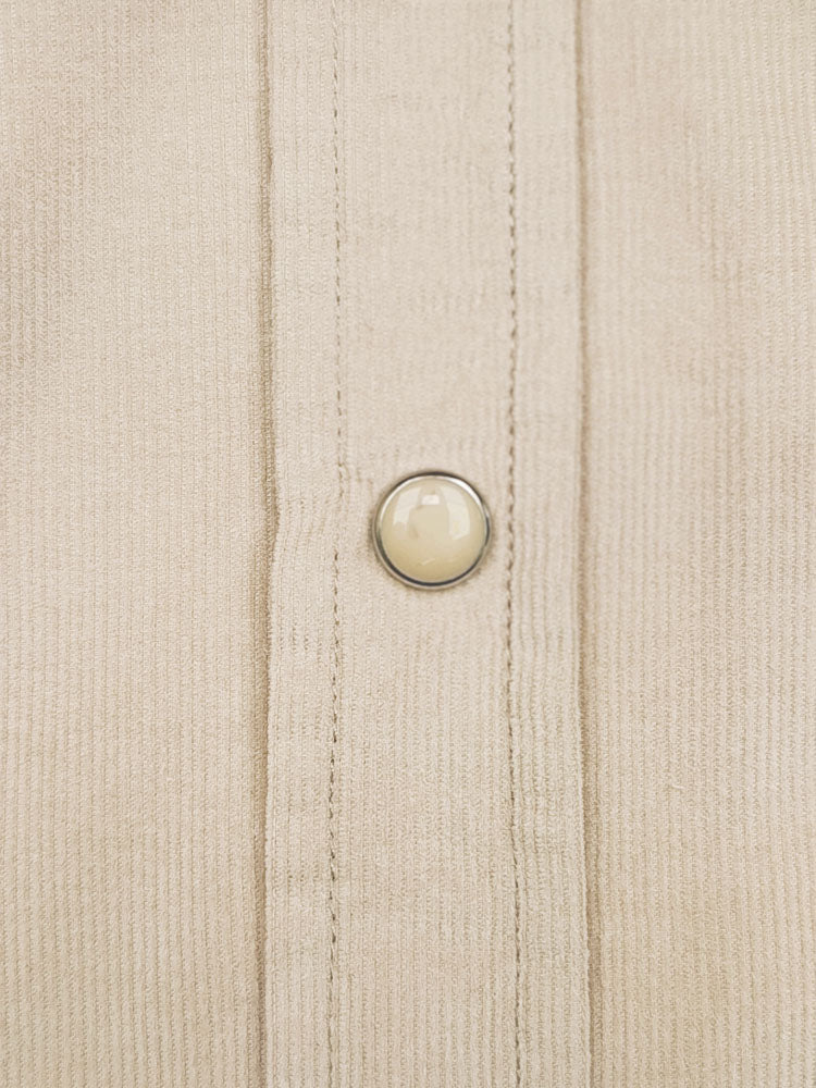 Owen - Beige | Kordbársony férfi ing (bézs)