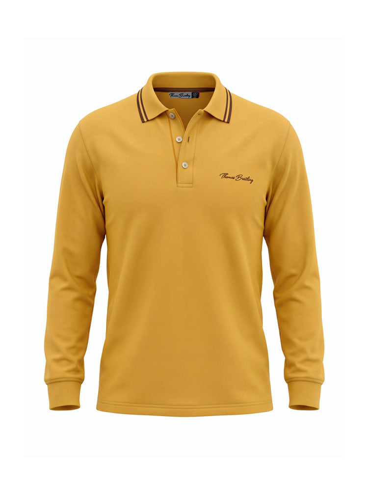 Plesto - Yellow | Galléros 3 gombos piké pulóver (sárga)