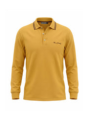 Plesto - Yellow | Galléros 3 gombos piké pulóver (sárga)